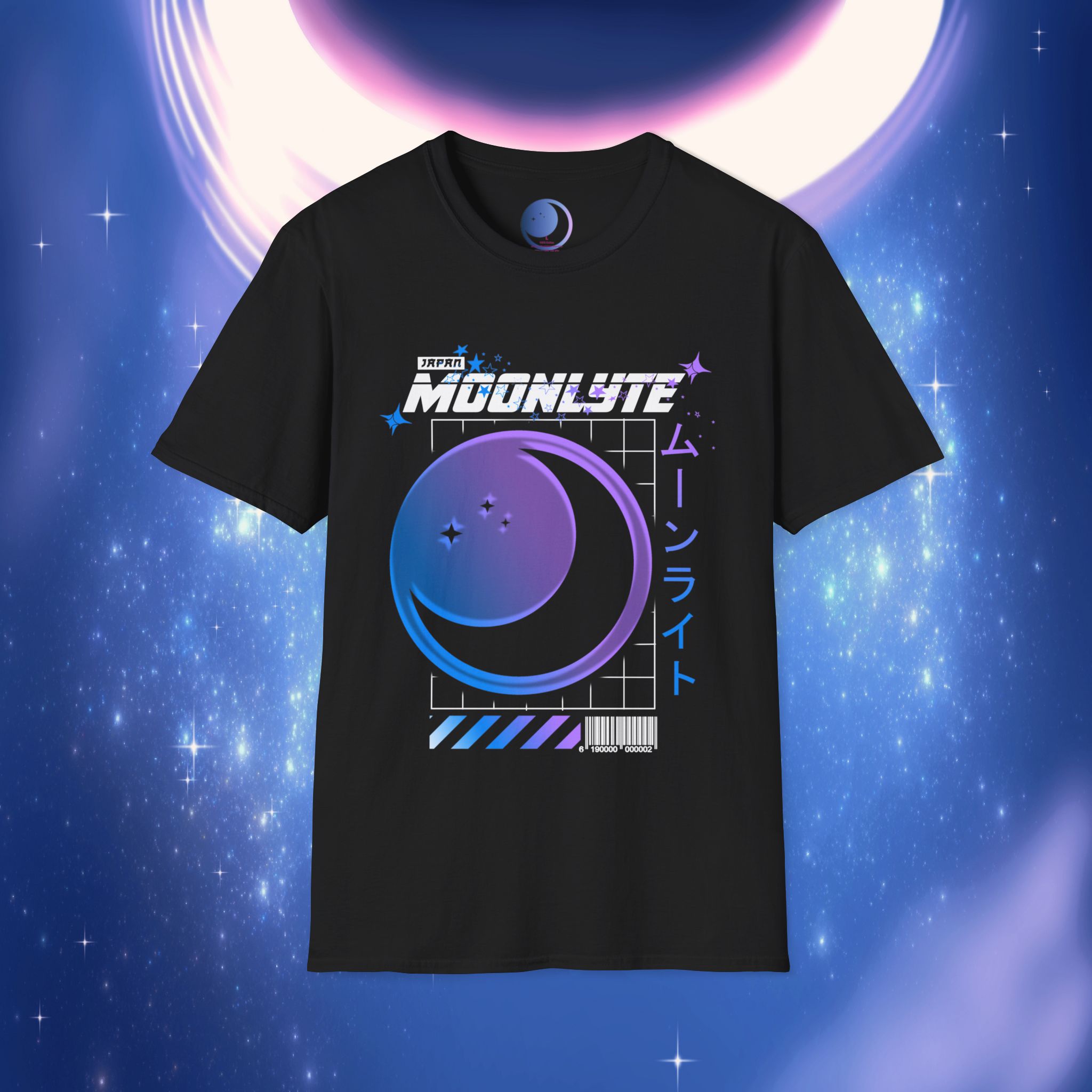 Japanese Streetwear Vaporwave Shirt (MOONLYTE Logo)